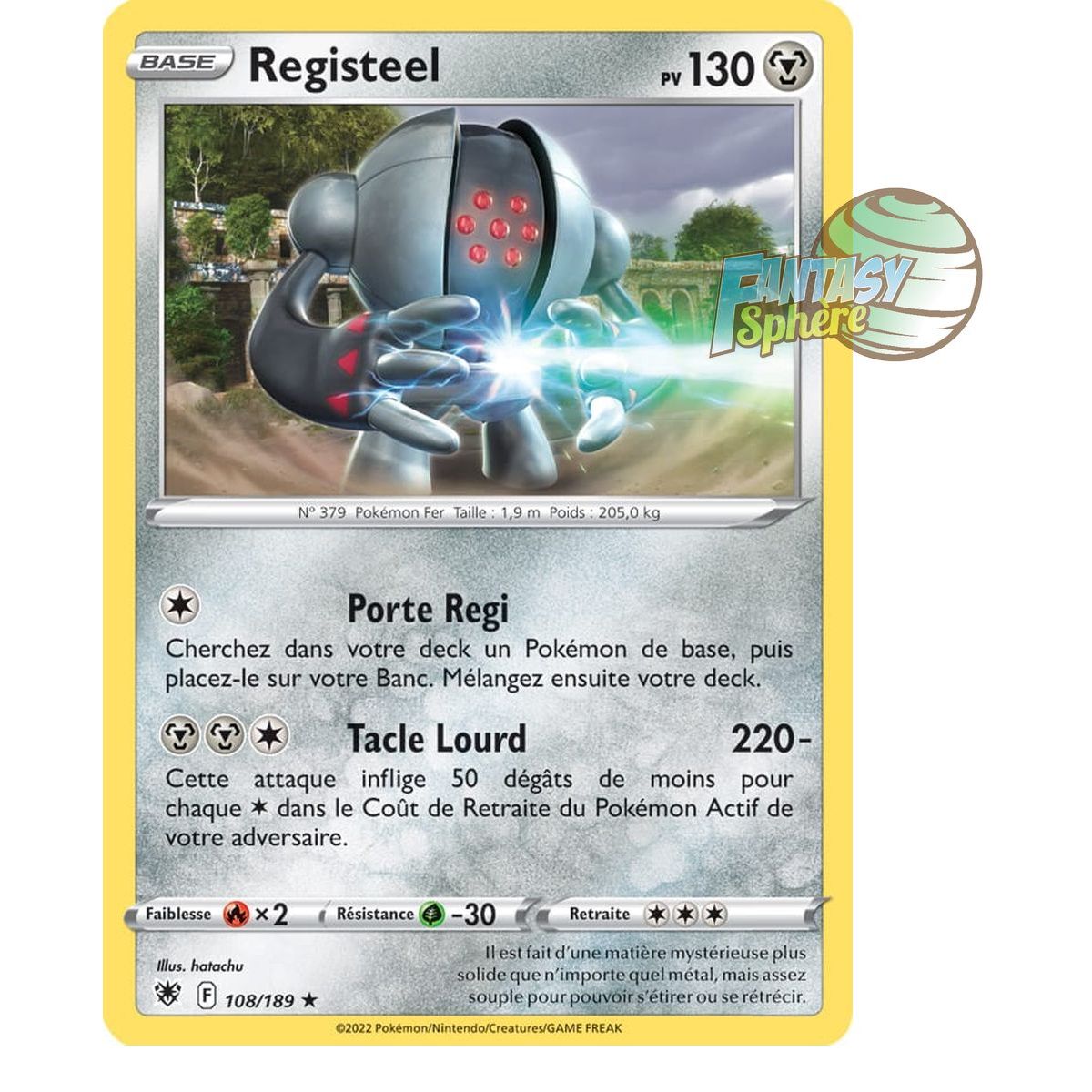 Item Registeel - Rare 108/189 - Epee et Bouclier 10 Astres Radieux