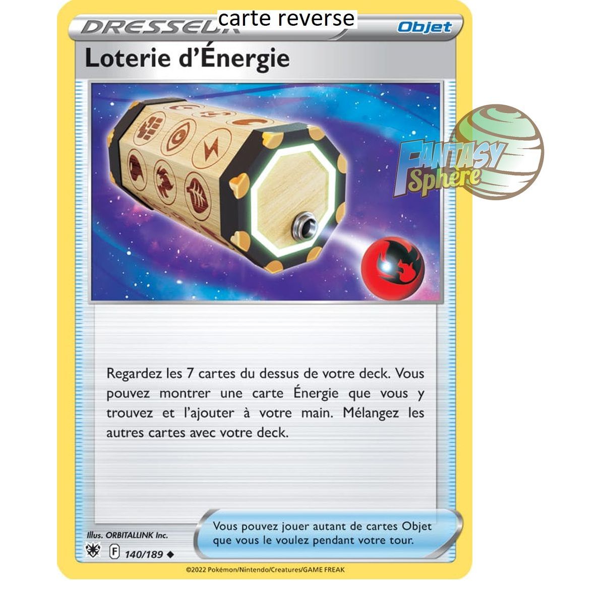 Loterie d’Énergie - Reverse 140/189 - Epee et Bouclier 10 Astres Radieux