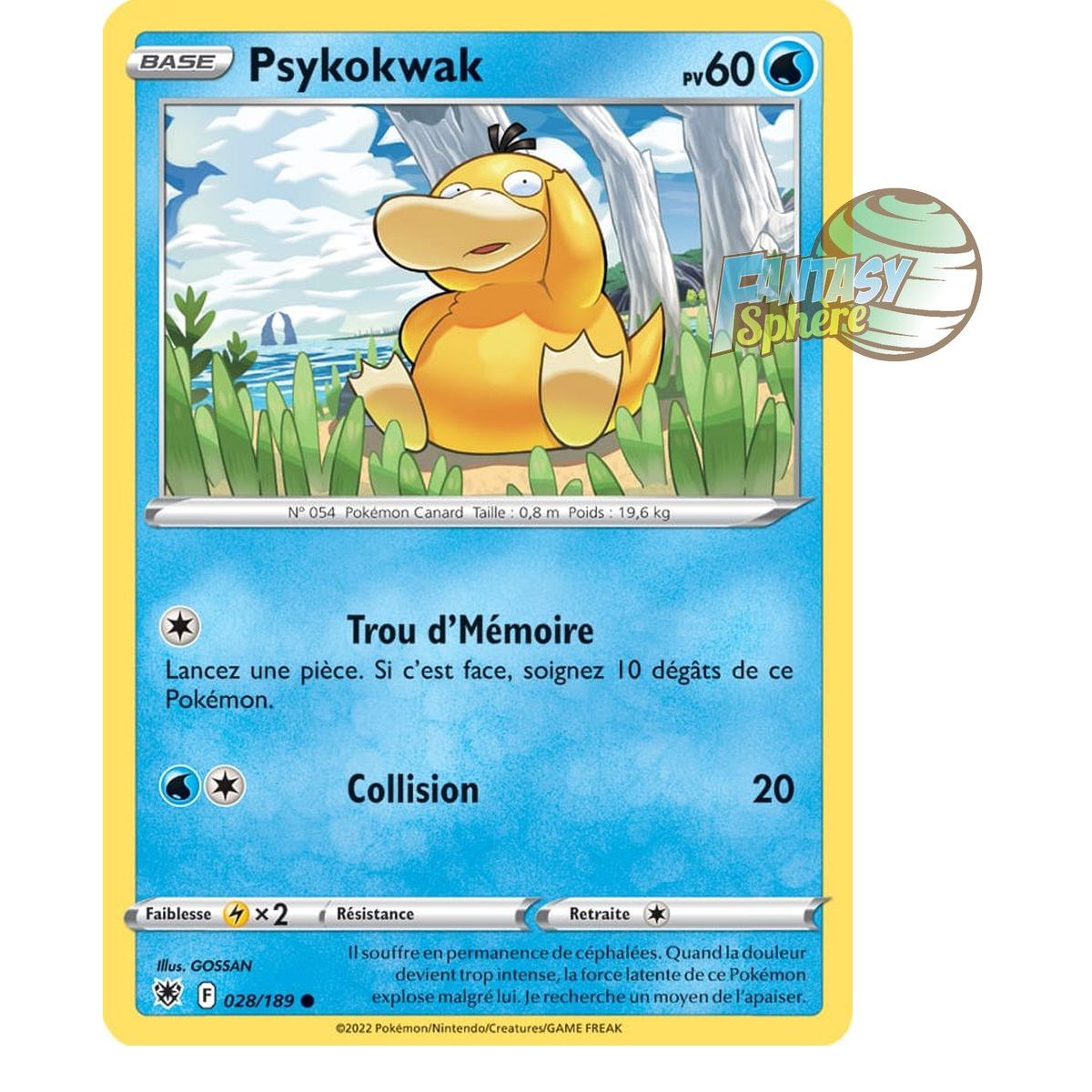 Psykokwak - Commune 28/189 - Epee et Bouclier 10 Astres Radieux