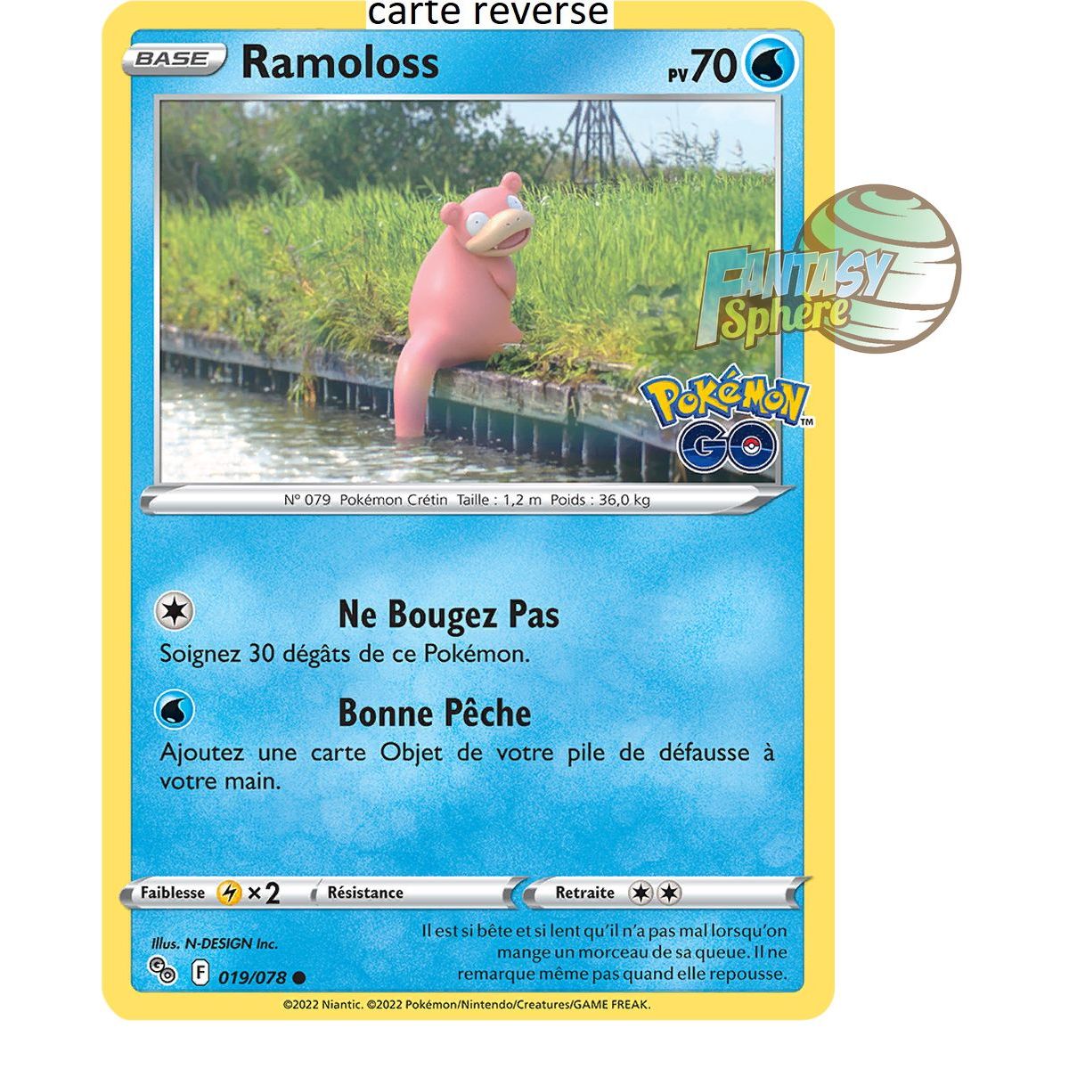 Ramoloss - Reverse 19/78 - Epee et Bouclier 10.5 Pokemon GO