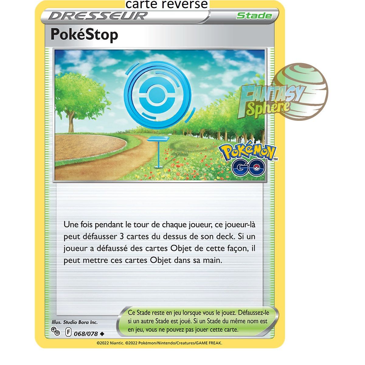 PokéStop - Reverse 68/78 - Epee et Bouclier 10.5 Pokemon GO