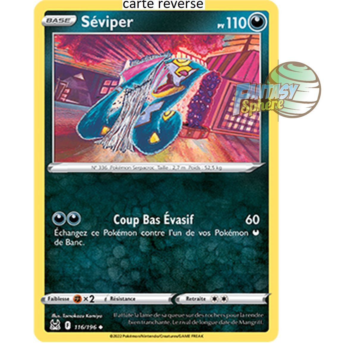 Item Séviper - Reverse 116/196_R - Epee et Bouclier 11 Origine Perdue