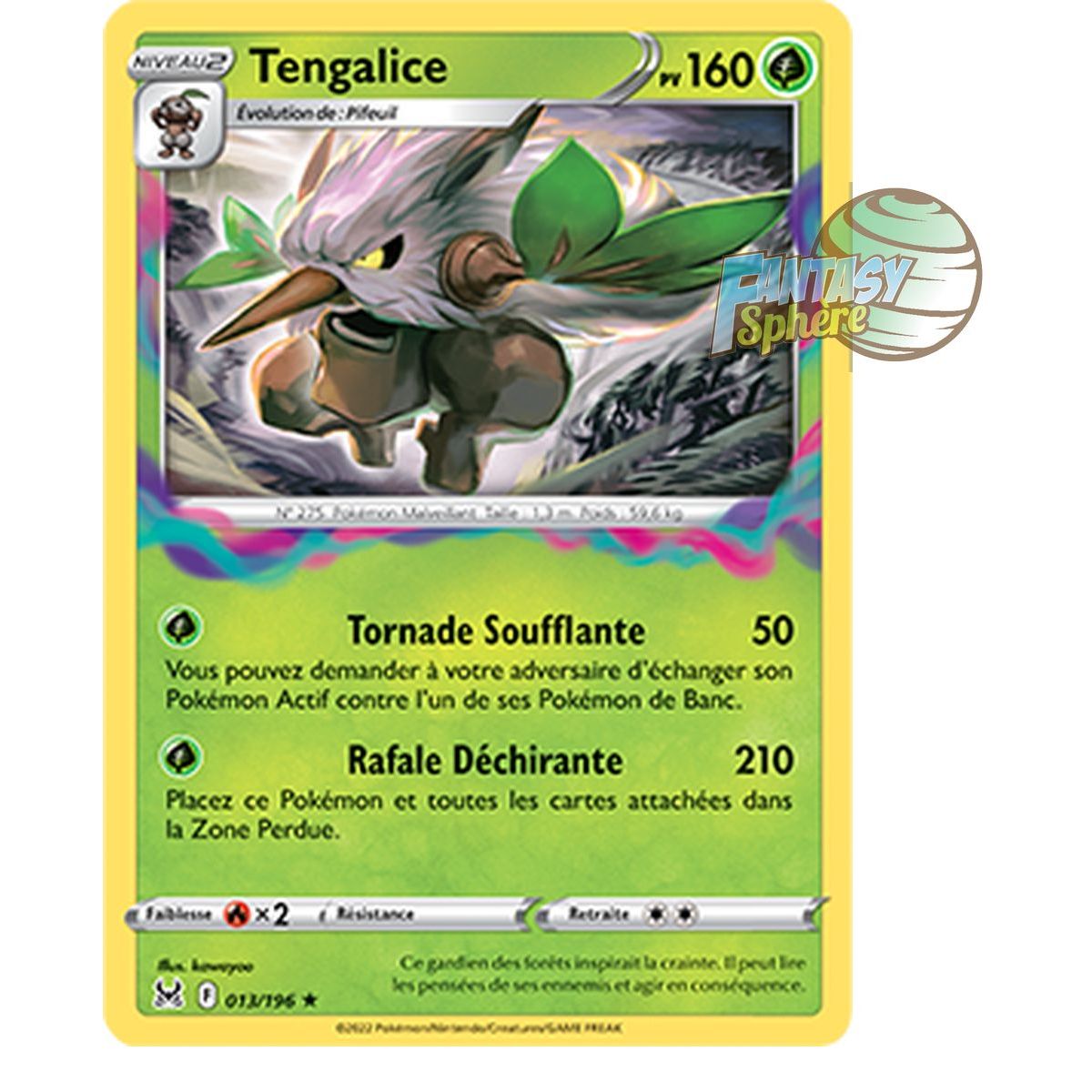 Tengalice - Holo Rare 13/196_H - Epee et Bouclier 11 Origine Perdue