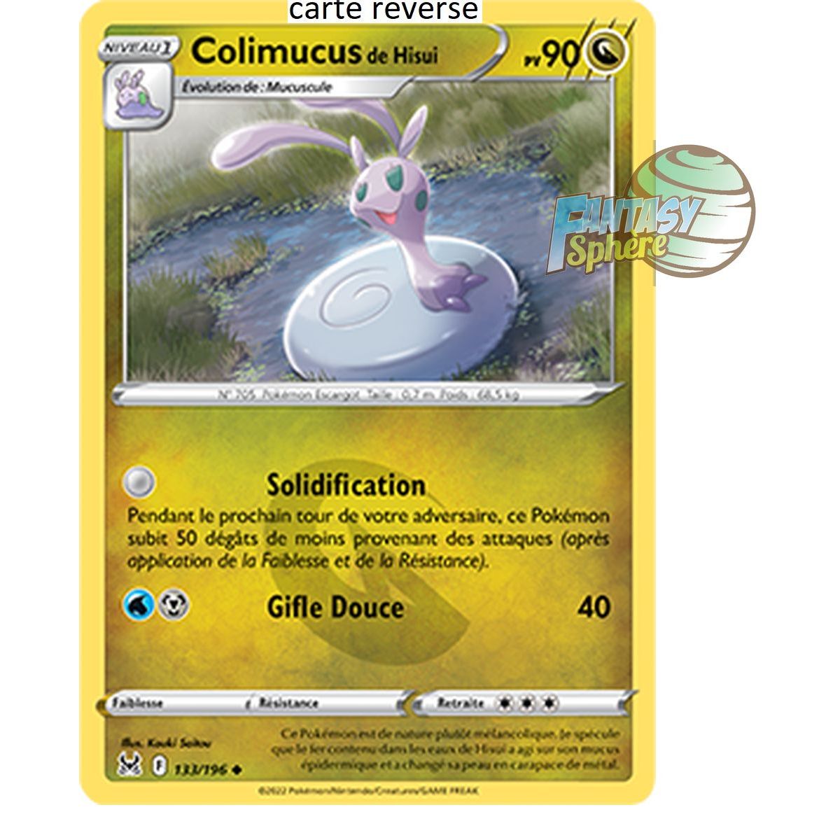 Item Colimucus de Hisui - Reverse 133/196_R - Epee et Bouclier 11 Origine Perdue