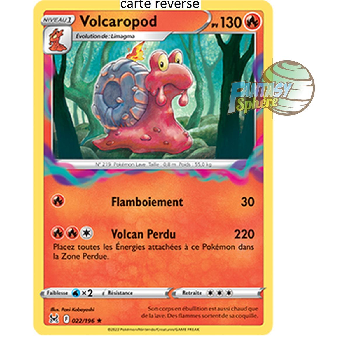 Item Volcaropod - Reverse 22/196_R - Epee et Bouclier 11 Origine Perdue
