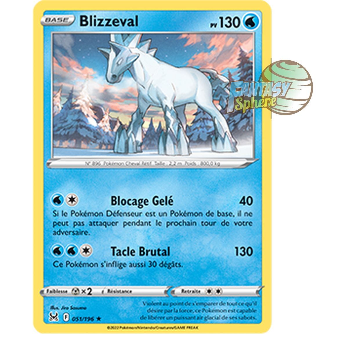 Blizzeval - Holo Rare 51/196_H - Epee et Bouclier 11 Origine Perdue