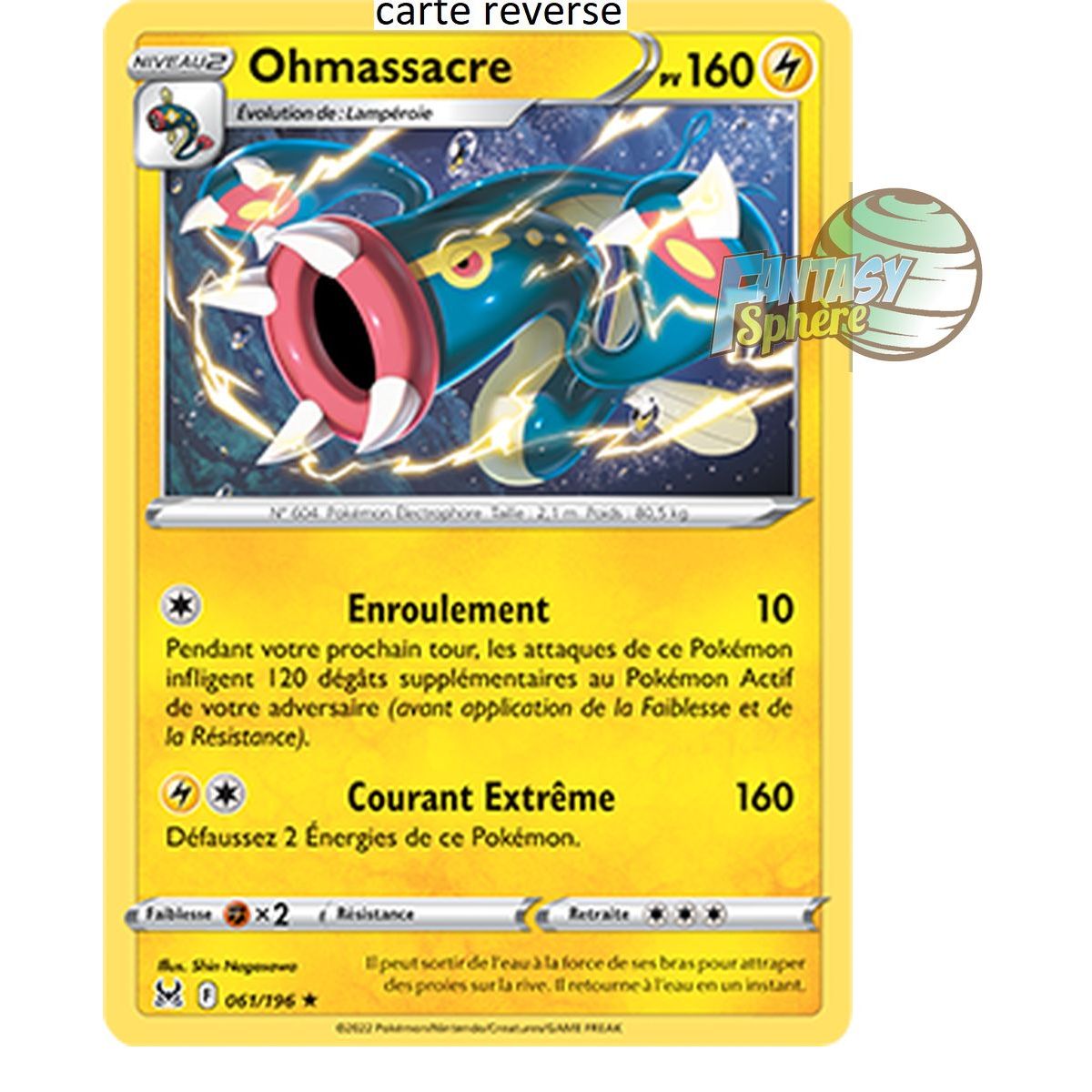 Item Ohmassacre - Reverse 61/196_R - Epee et Bouclier 11 Origine Perdue