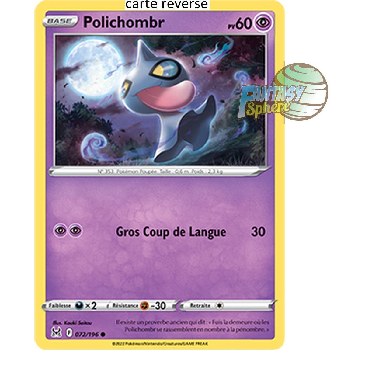 Item Polichombr - Reverse 72/196_R - Epee et Bouclier 11 Origine Perdue