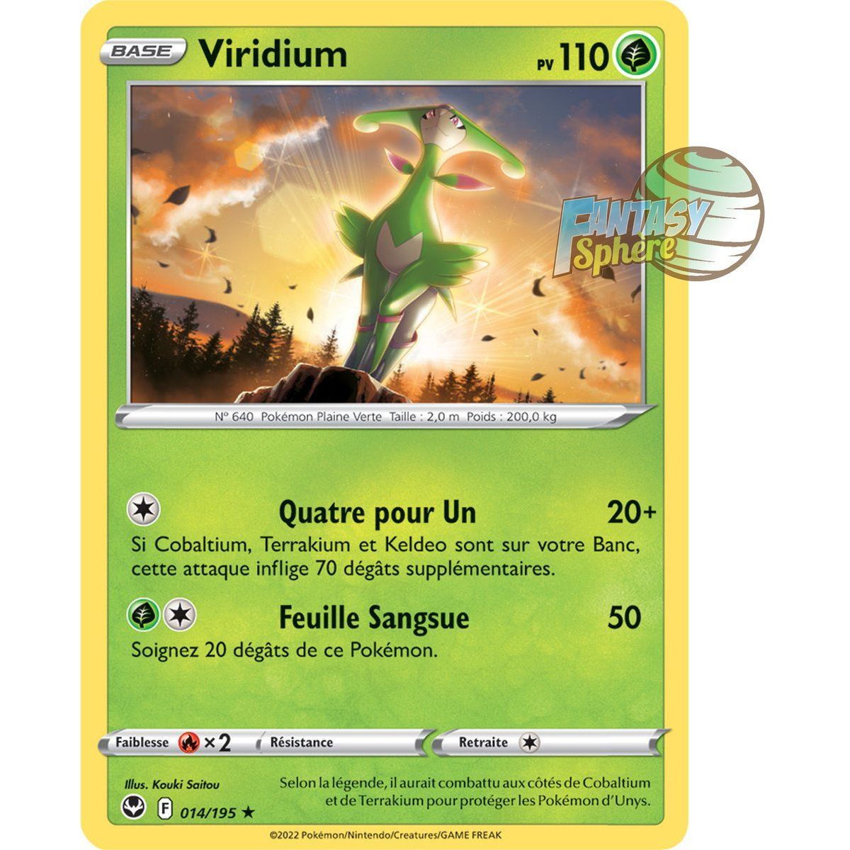 Viridium - Rare 14/195 - Epee et Bouclier 12 Tempete Argentée