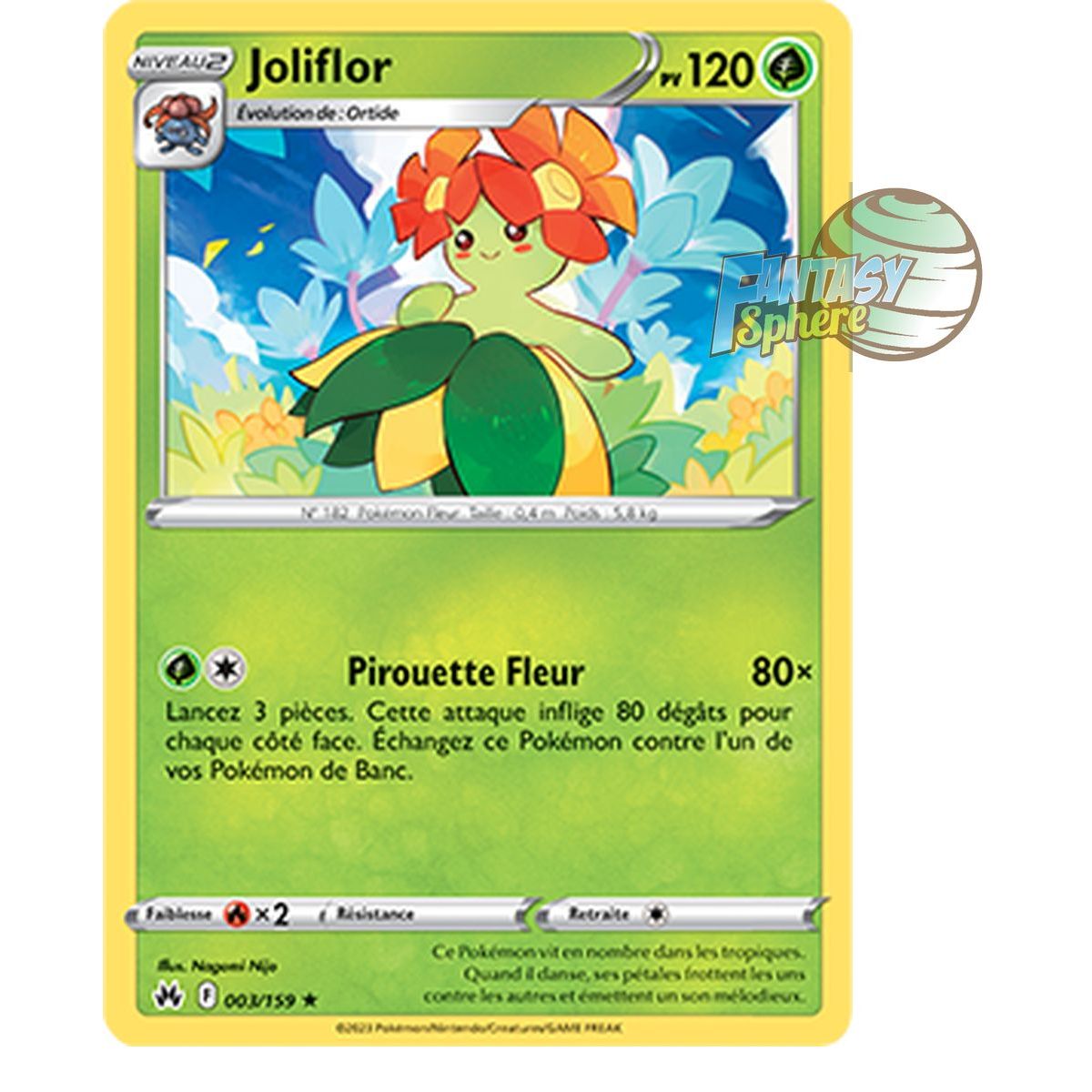 Joliflor - Rare 3/159 - Epee et Bouclier 12.5 Zenith Supreme