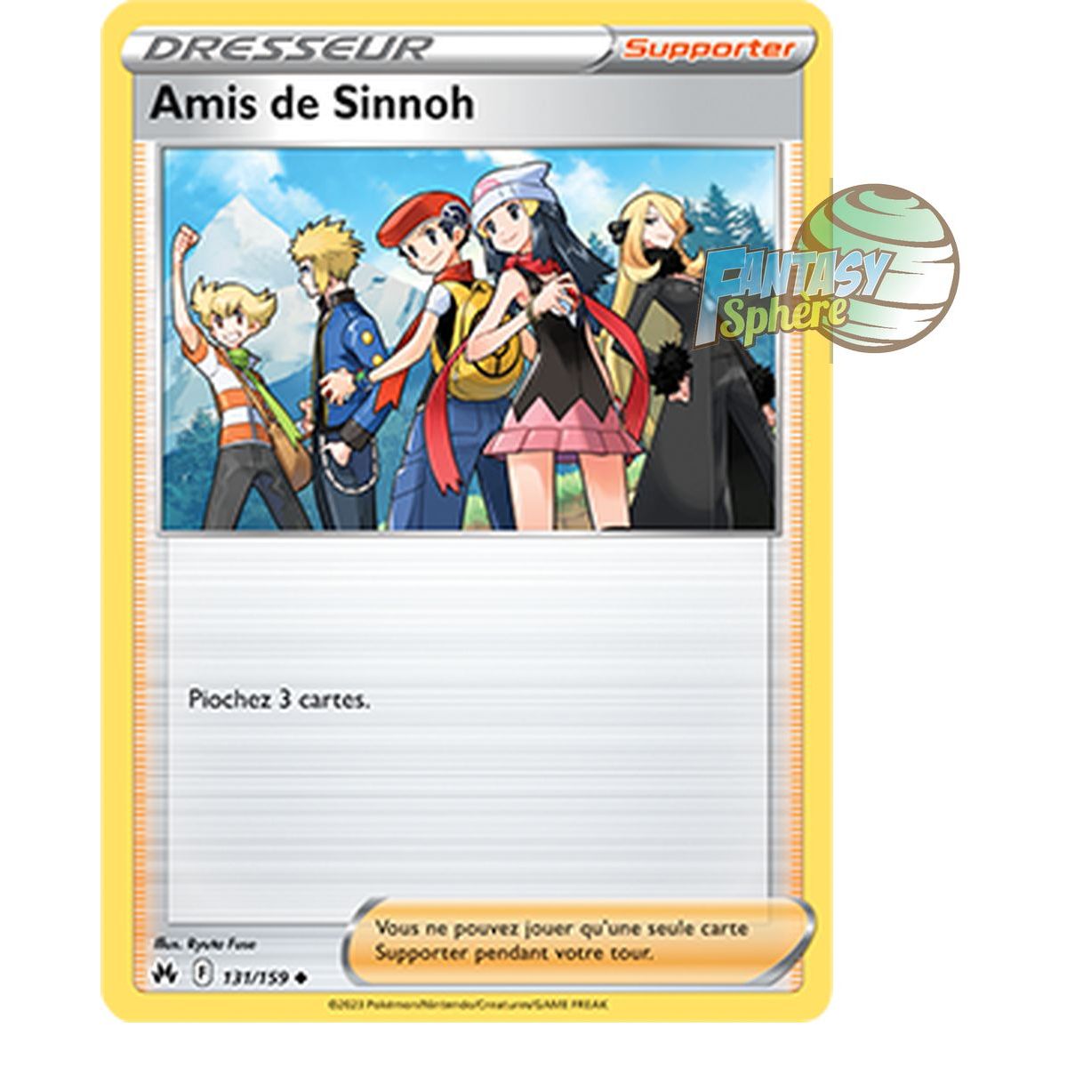 Item Amis de Sinnoh - Peu Commune 131/159 - Epee et Bouclier 12.5 Zenith Supreme