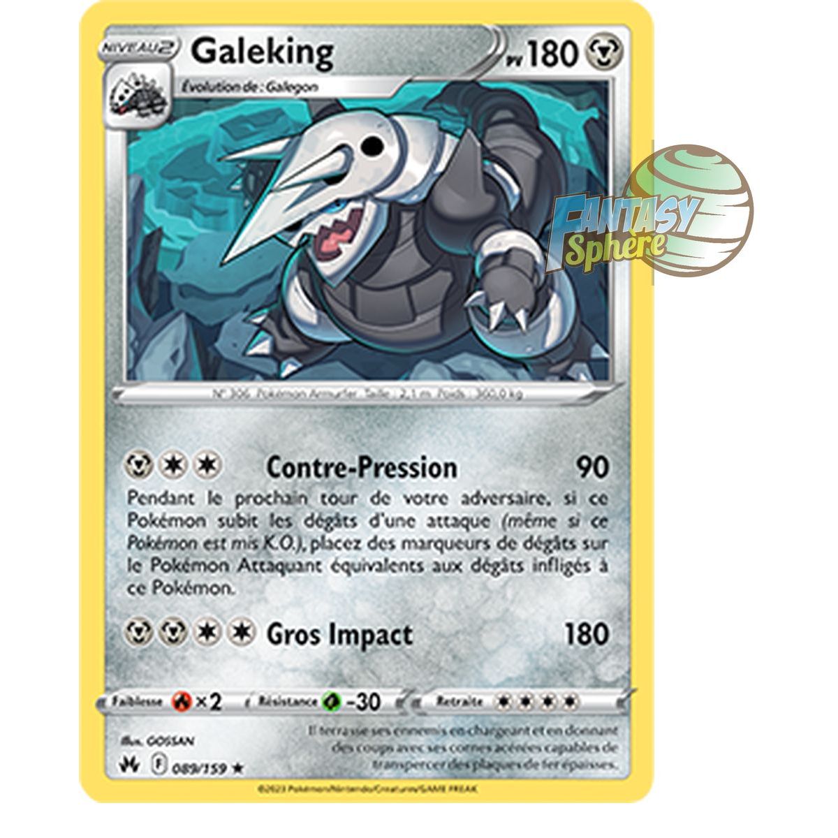 Item Galeking - Holo Rare 89/159 - Epee et Bouclier 12.5 Zenith Supreme