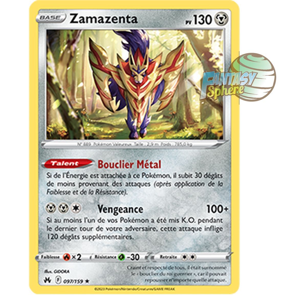 Item Zamazenta - Holo Rare 97/159 - Epee et Bouclier 12.5 Zenith Supreme