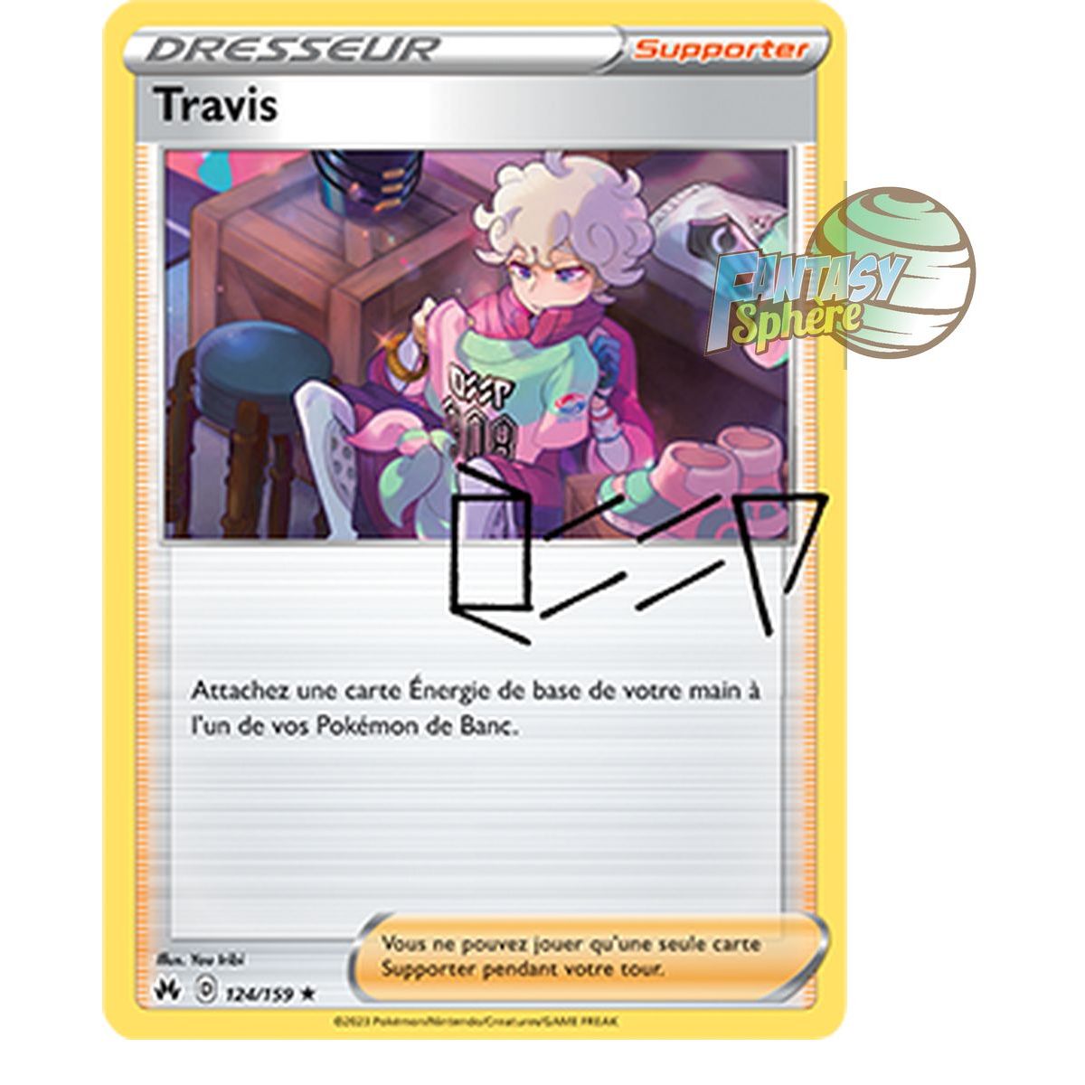 Item Travis - Holo Rare 124/159 - Epee et Bouclier 12.5 Zenith Supreme