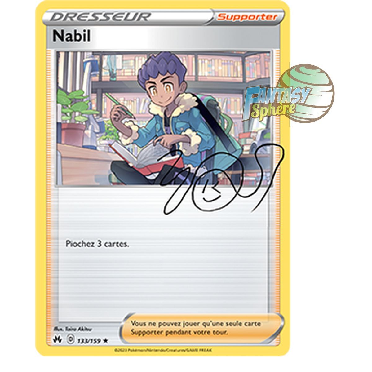 Item Nabil - Holo Rare 133/159 - Epee et Bouclier 12.5 Zenith Supreme