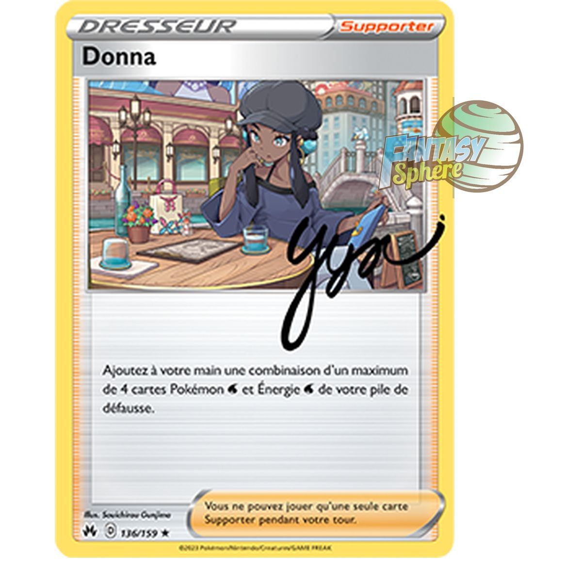 Item Donna - Holo Rare 136/159 - Epee et Bouclier 12.5 Zenith Supreme