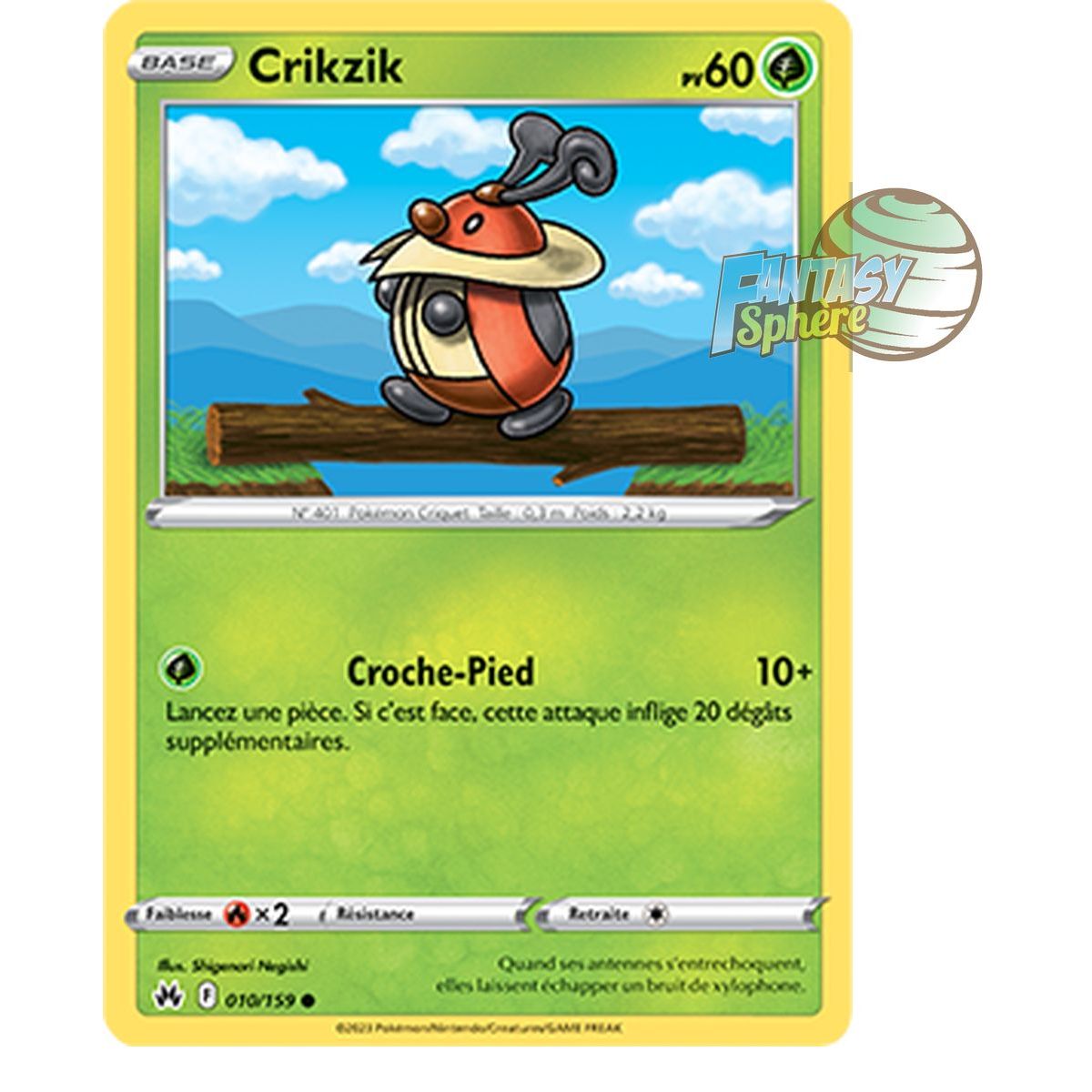 Item Crikzik - Reverse 10/159 - Epee et Bouclier 12.5 Zenith Supreme