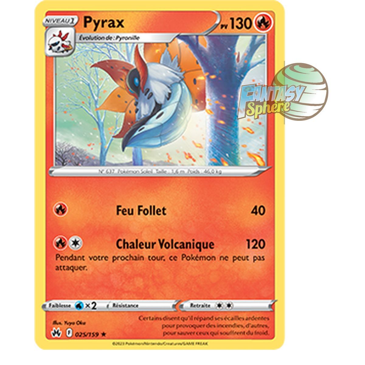 Item Pyrax - Reverse 25/159 - Epee et Bouclier 12.5 Zenith Supreme