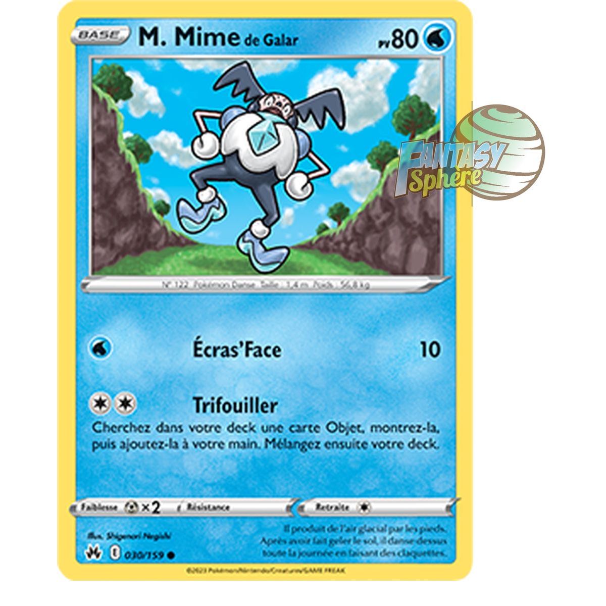 Item M. Mime de Galar - Reverse 30/159 - Epee et Bouclier 12.5 Zenith Supreme