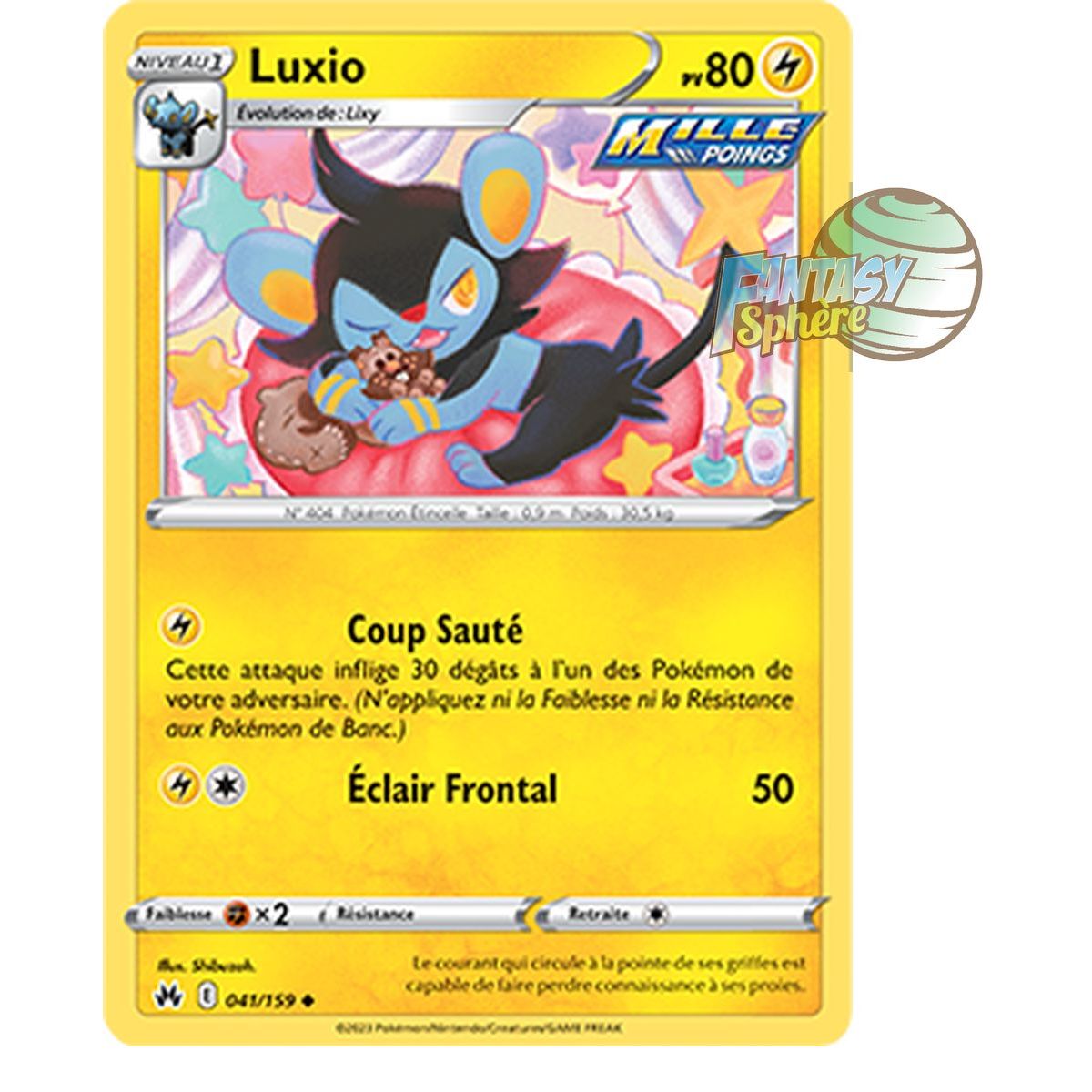 Item Luxio - Reverse 41/159 - Epee et Bouclier 12.5 Zenith Supreme