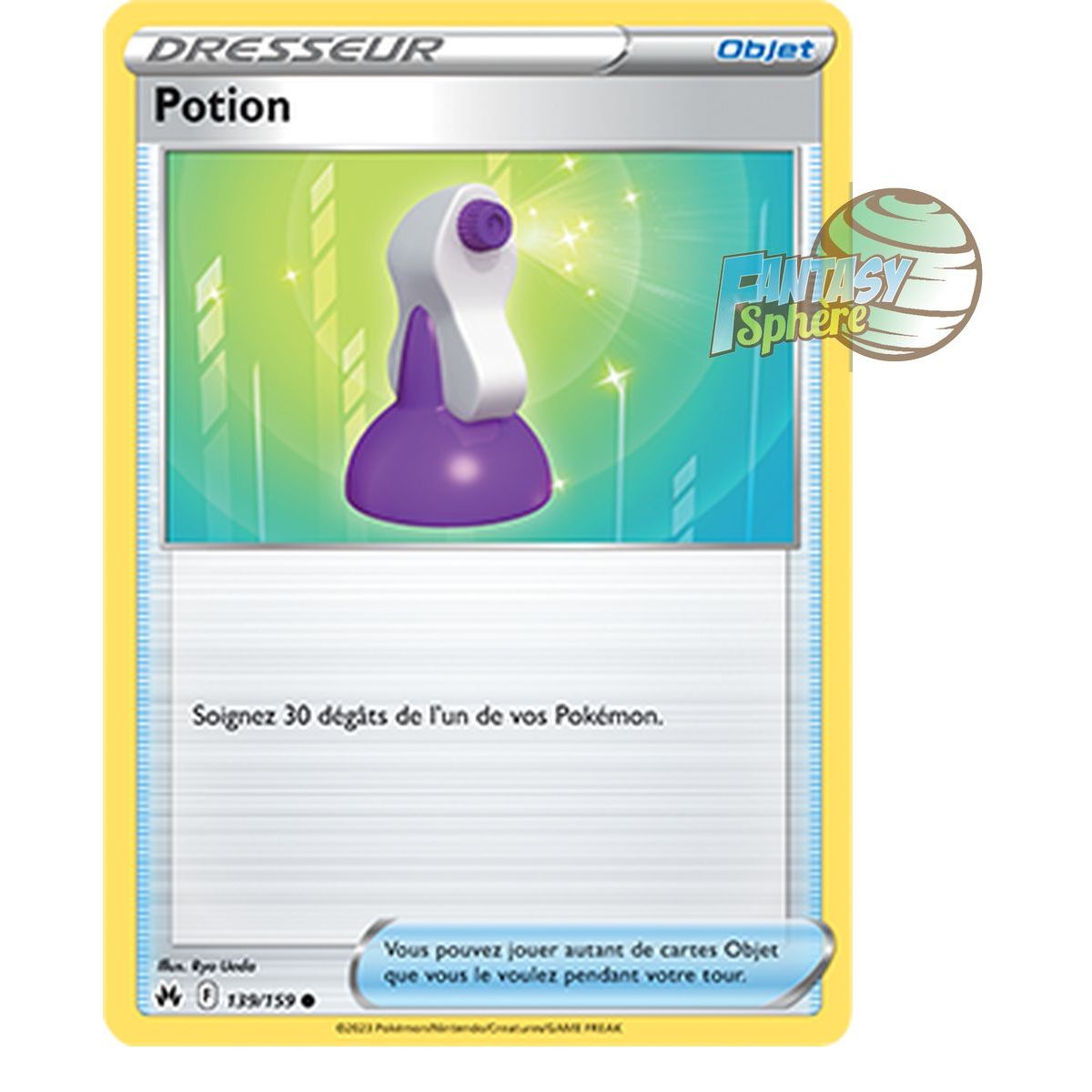 Potion - Reverse 139/159 - Epee et Bouclier 12.5 Zenith Supreme