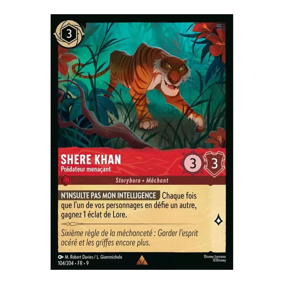 Shere Khan, Prédateur menaçant - 104/204 - FAB - Fabuleux - Brillante - Premium - Français