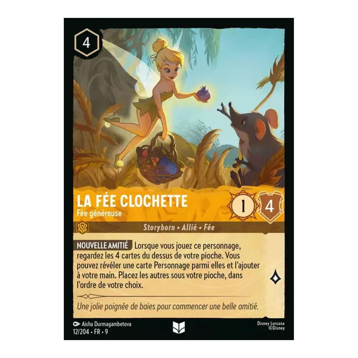 La Fée Clochette, Fée généreuse - 12/204 - FAB - Fabuleux - Brillante - Premium - Français