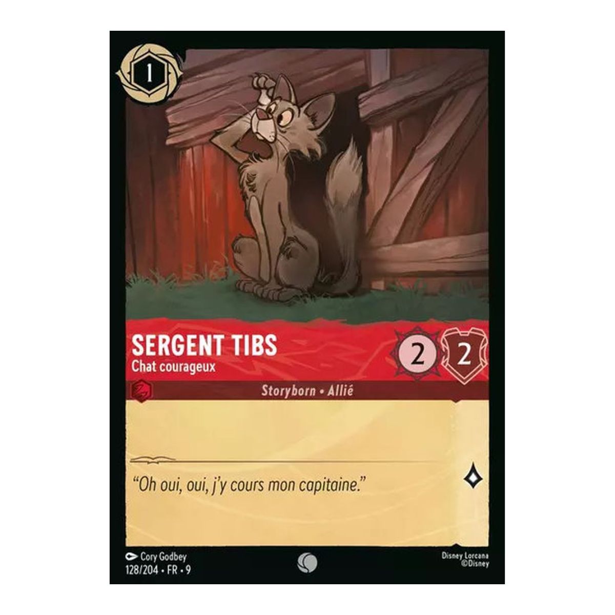 Sergent Tibs, Chat courageux - 128/204 - FAB - Fabuleux - Commune - Français