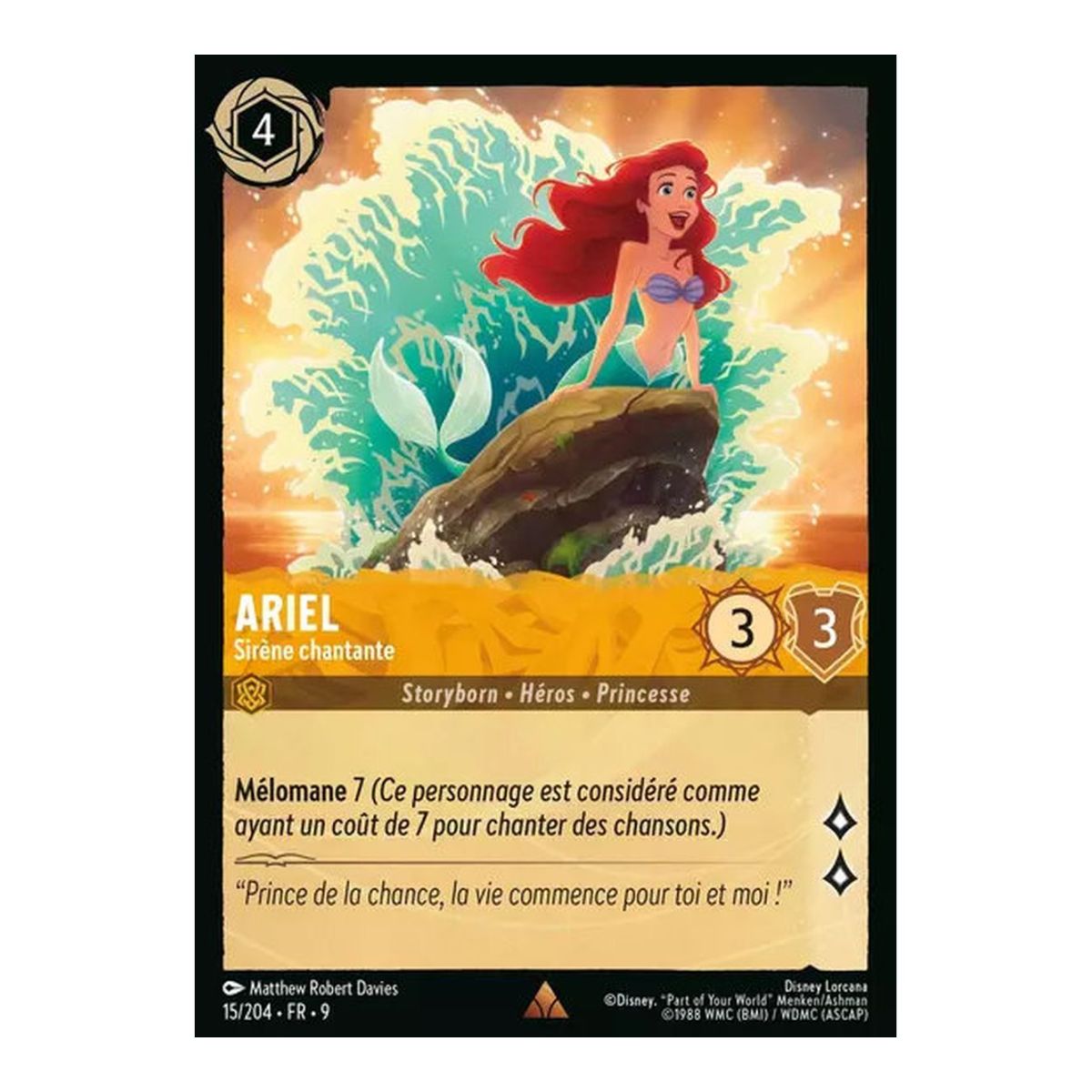 Ariel, Sirène chantante - 15/204 - FAB - Fabuleux - Rare - Français