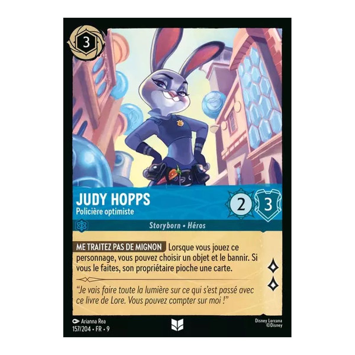 Judy Hopps, Policière optimiste - 157/204 - FAB - Fabuleux - Brillante - Premium - Français