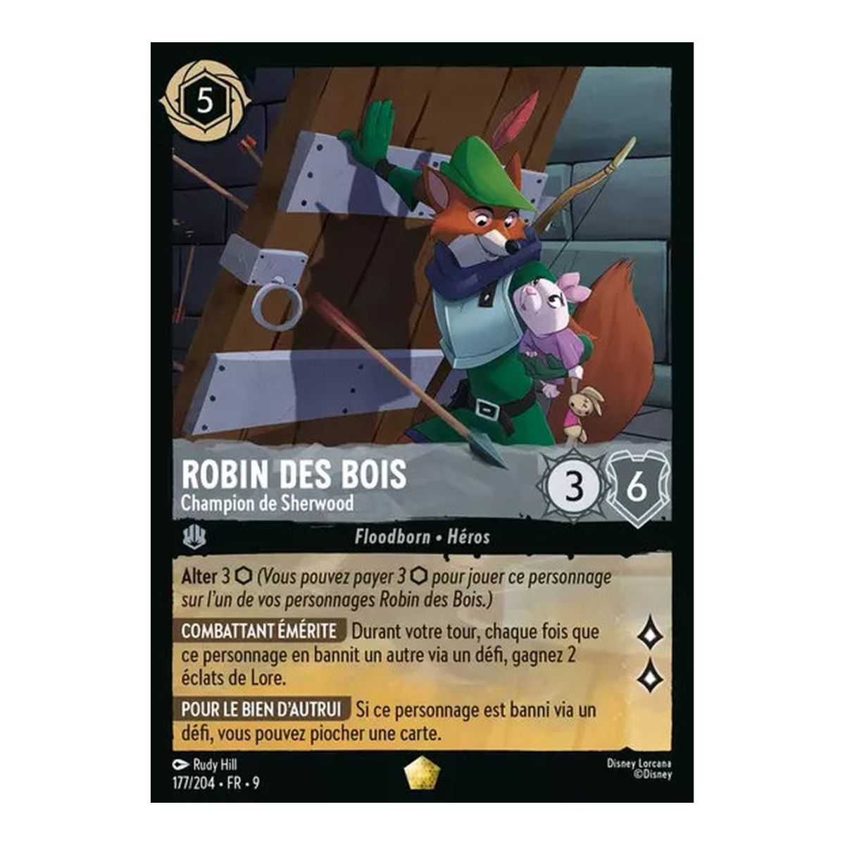 Robin des Bois, Champion de Sherwood - 177/204 - FAB - Fabuleux - Brillante - Premium - Français