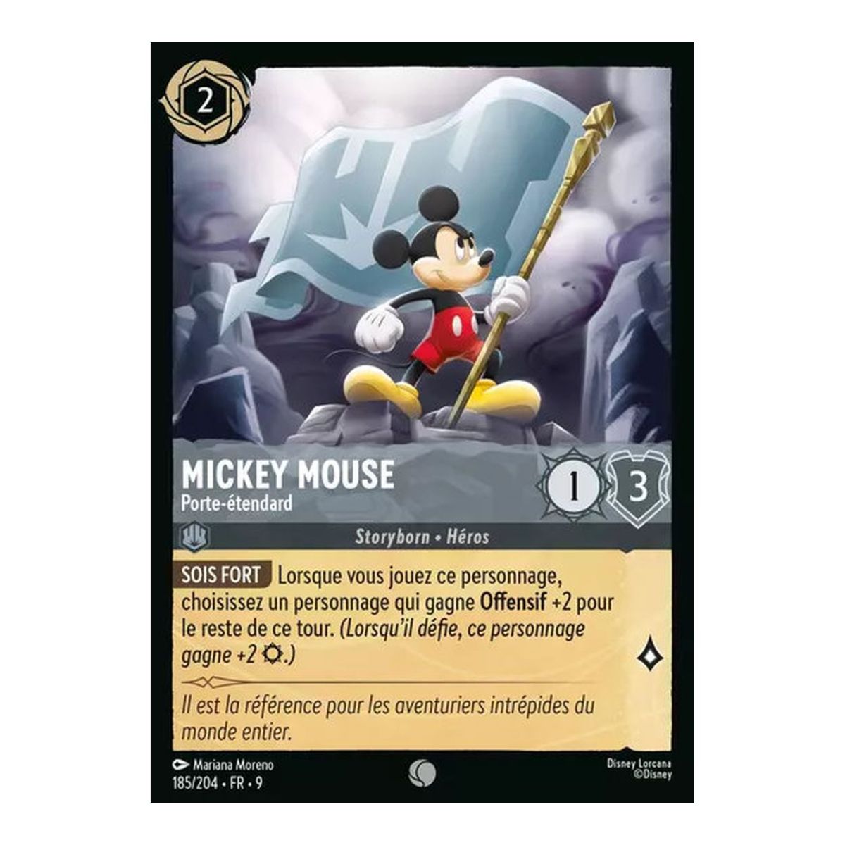 Mickey Mouse, Porte-étendard - 185/204 - FAB - Fabuleux - Commune - Français
