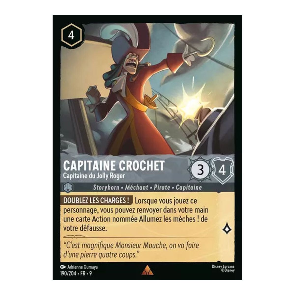 Capitaine Crochet, Capitaine du Jolly Roger - 190/204 - FAB - Fabuleux - Brillante - Premium - Français