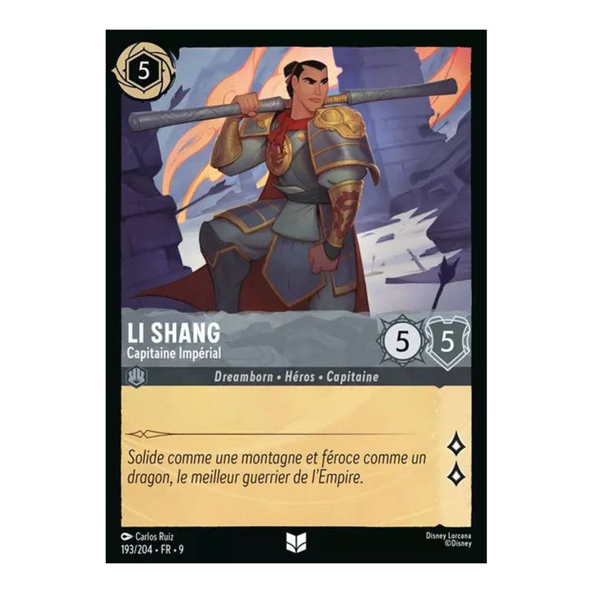 Li Shang, Capitaine Impérial - 193/204 - FAB - Fabuleux - Brillante - Premium - Français
