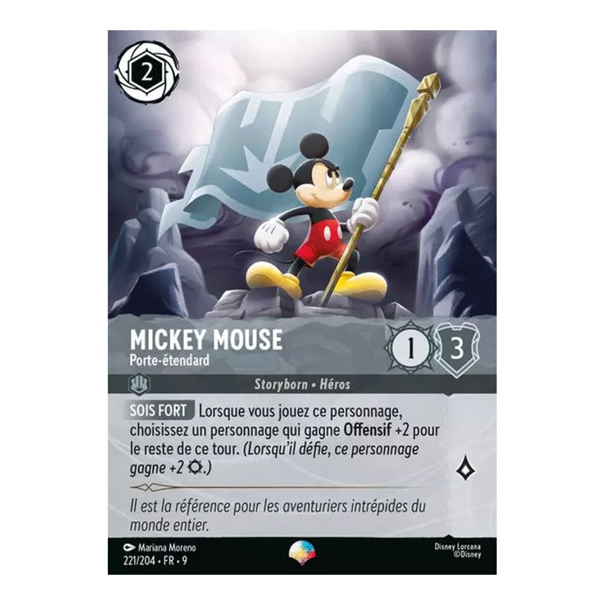 Mickey Mouse, Porte-étendard - 221/204 - FAB - Fabuleux - Épique - Français