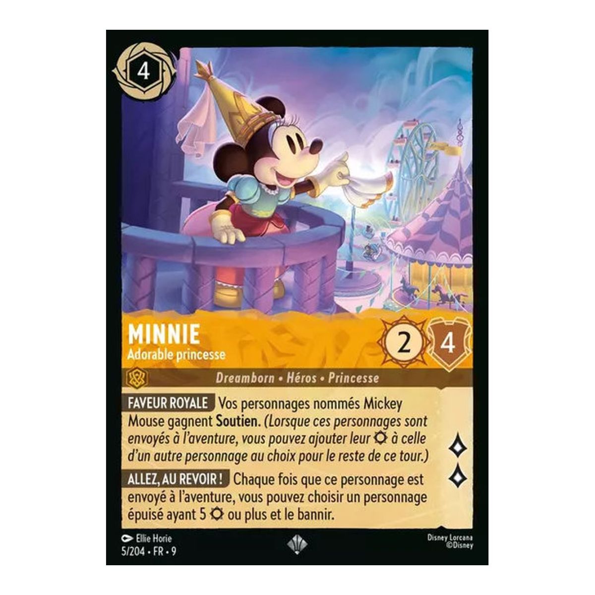 Minnie, Adorable princesse - 5/204 - FAB - Fabuleux - Super Rare - Français