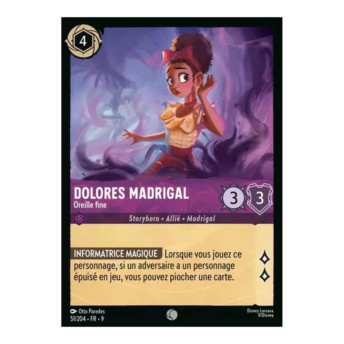 Dolores Madrigal, Oreille fine - 51/204 - FAB - Fabuleux - Brillante - Premium - Français