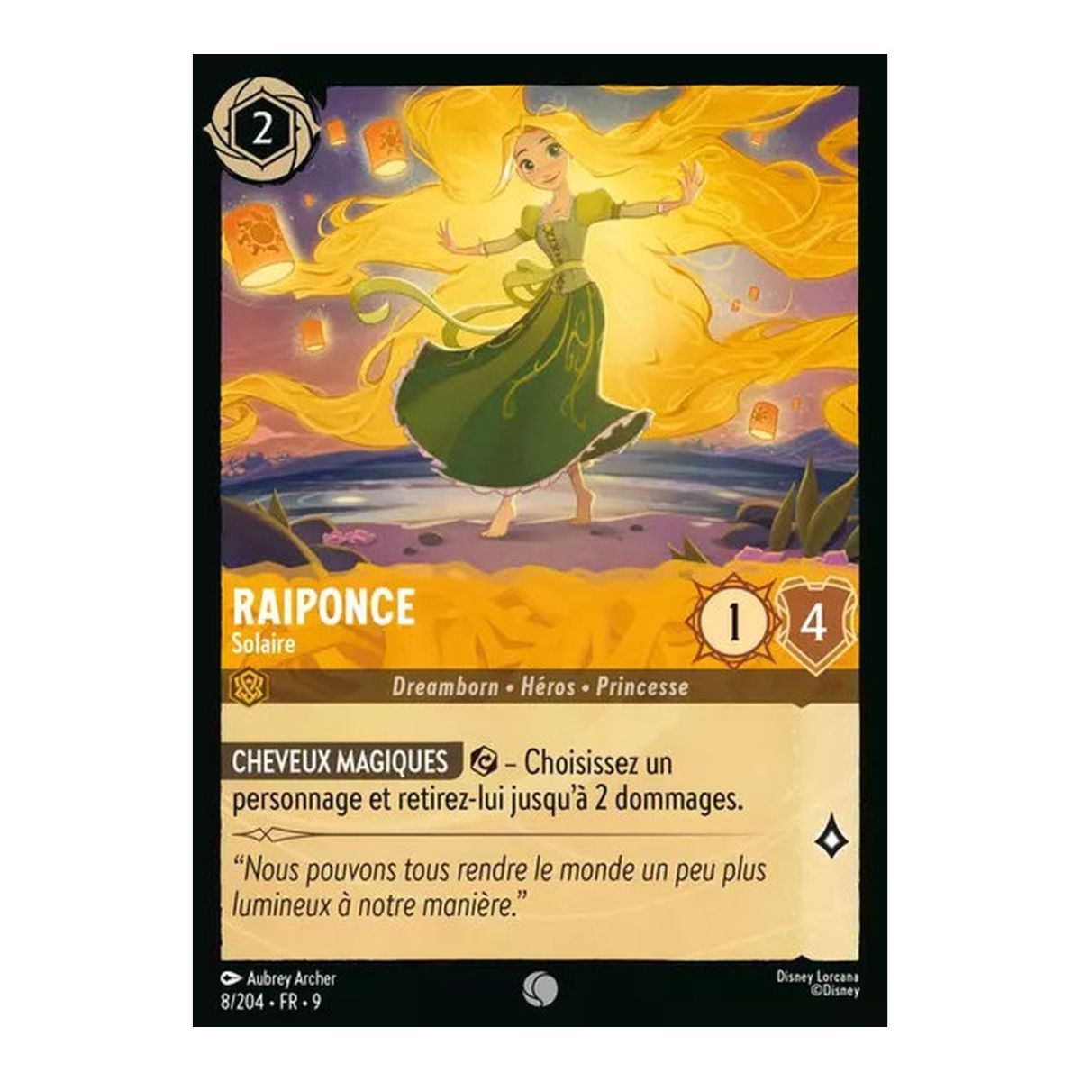 Raiponce, Solaire - 8/204 - FAB - Fabuleux - Brillante - Premium - Français