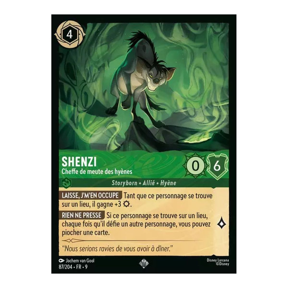 Shenzi, Cheffe de meute des hyènes - 87/204 - FAB - Fabuleux - Brillante - Premium - Français