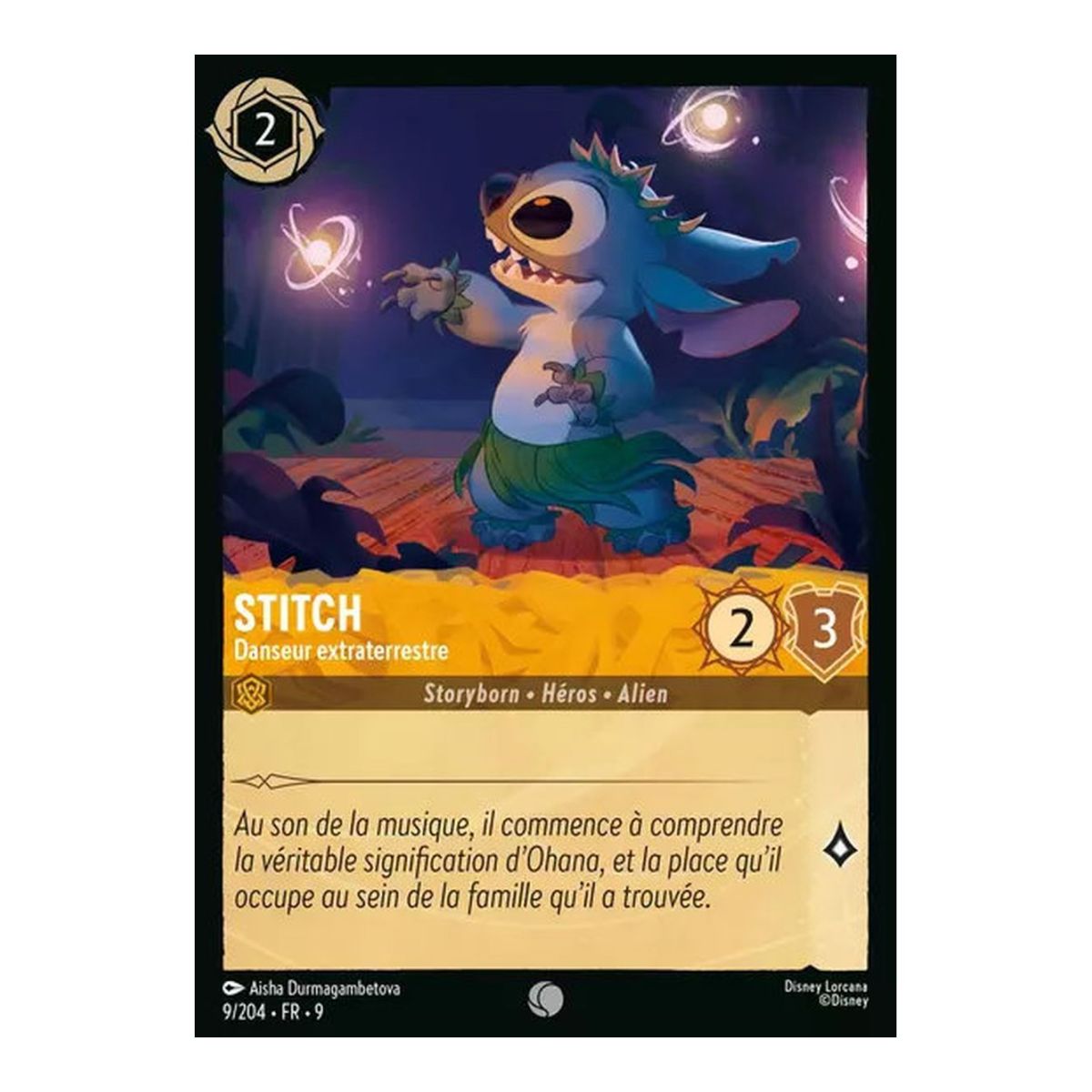 Stitch, Danseur extraterrestre - 9/204 - FAB - Fabuleux - Brillante - Premium - Français
