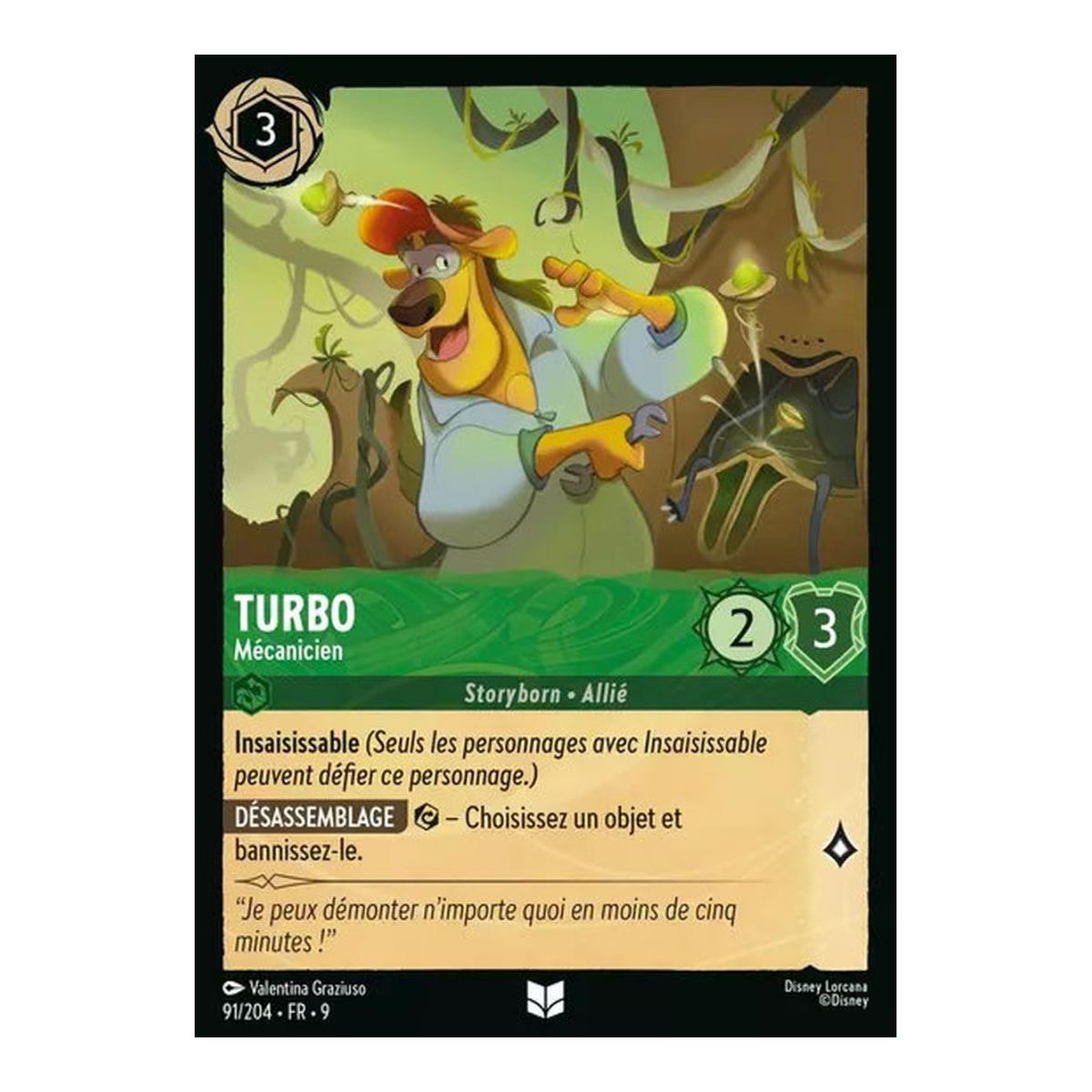 Turbo, Mécanicien - 91/204 - FAB - Fabuleux - Peu Commune - Français