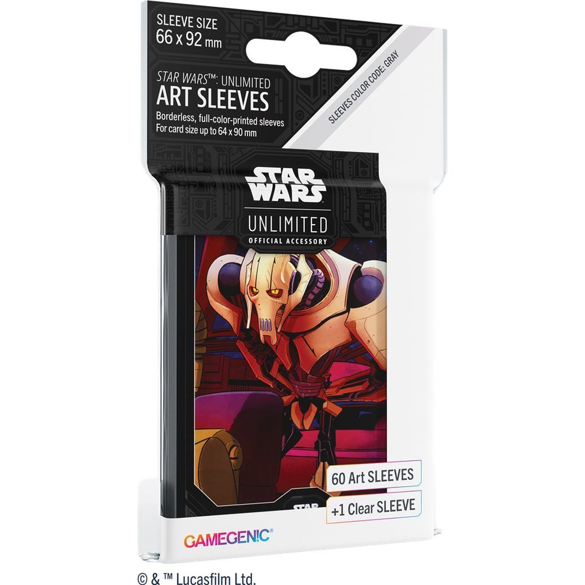 Gamegenic - Protèges Cartes - Standard - Star Wars : Unlimited - General Grievous (60)