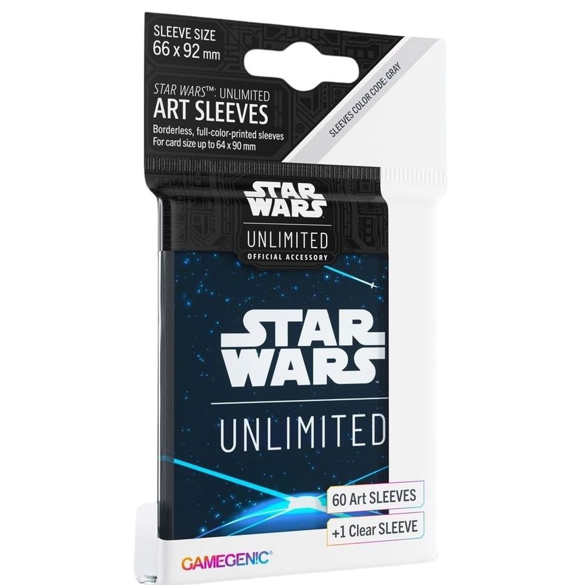 Item Gamegenic - Protèges Cartes - Standard - Star Wars : Unlimited - Space Blue - FR (60)