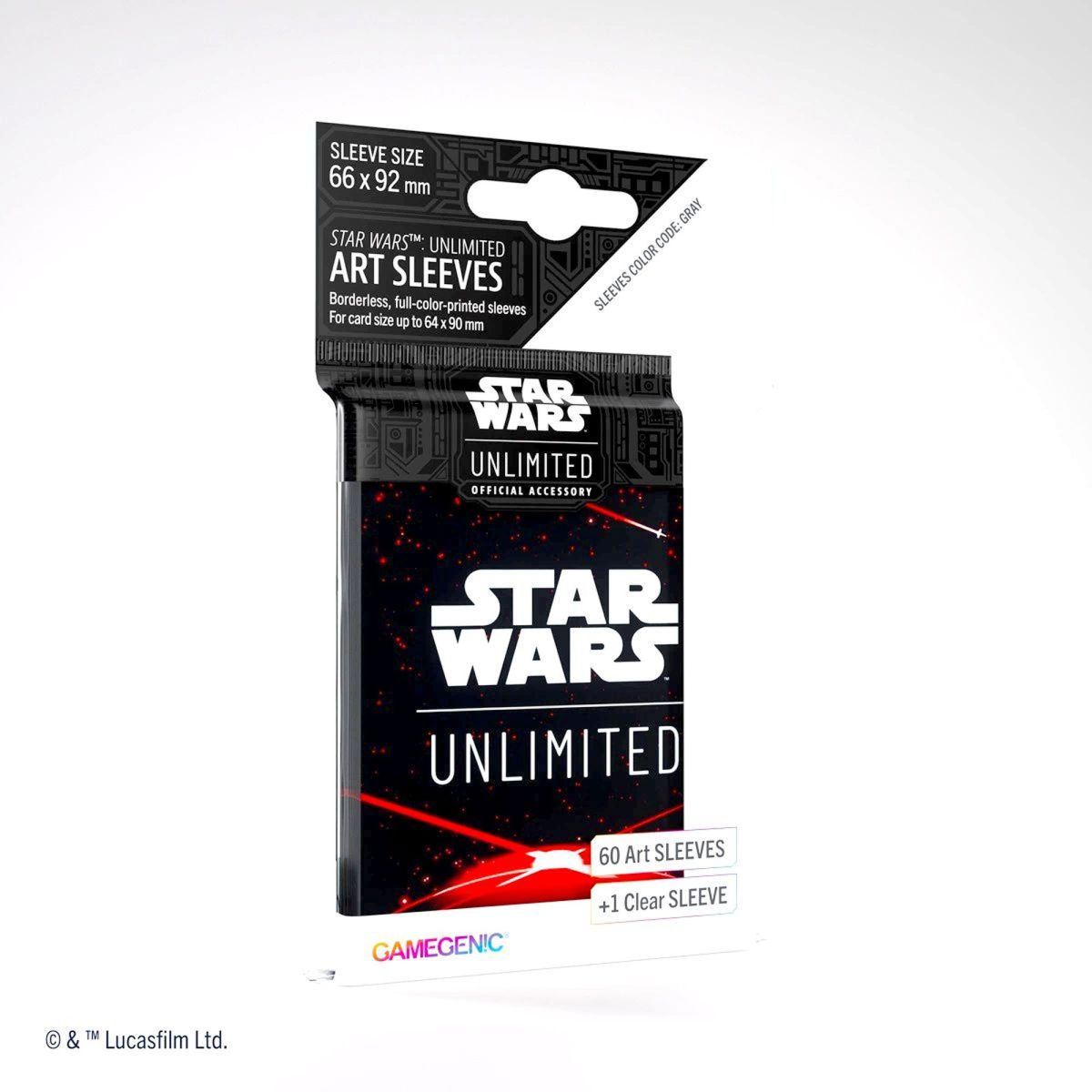 Item Gamegenic - Protèges Cartes - Standard - Star Wars : Unlimited - Space Red - FR (60)