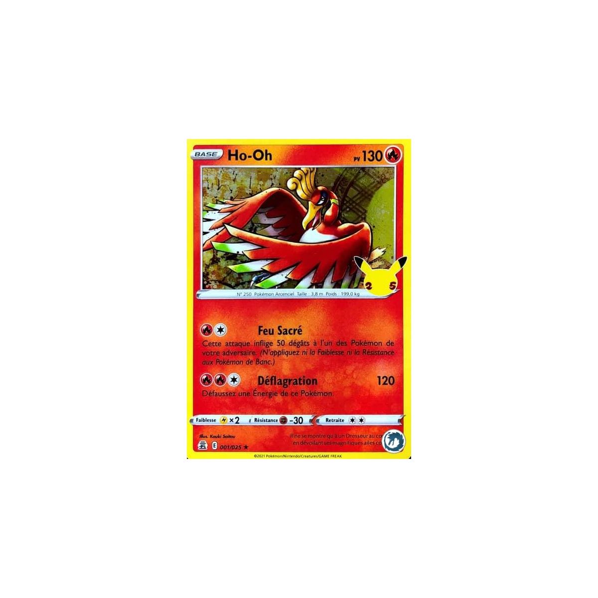 Ho-Oh - Holo Rare 001/025 EB07.5 Célébrations 25 Ans