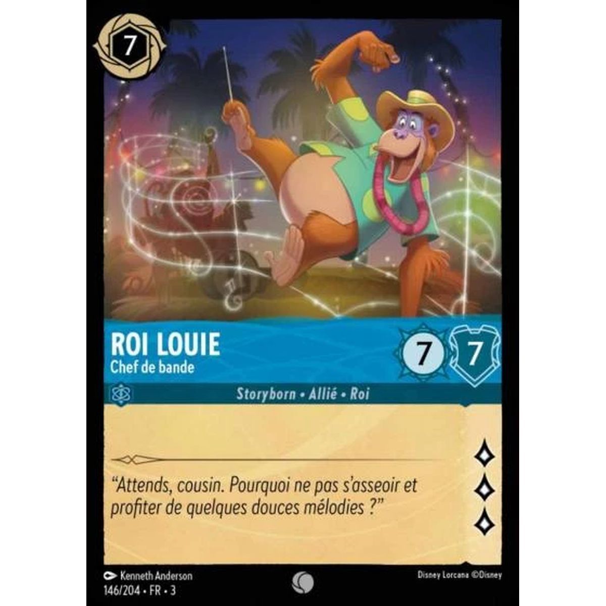 Item Roi Louie, Chef de bande - 146/204 - ITI - Les Terres d'Encres - Brillante - Premium - Français