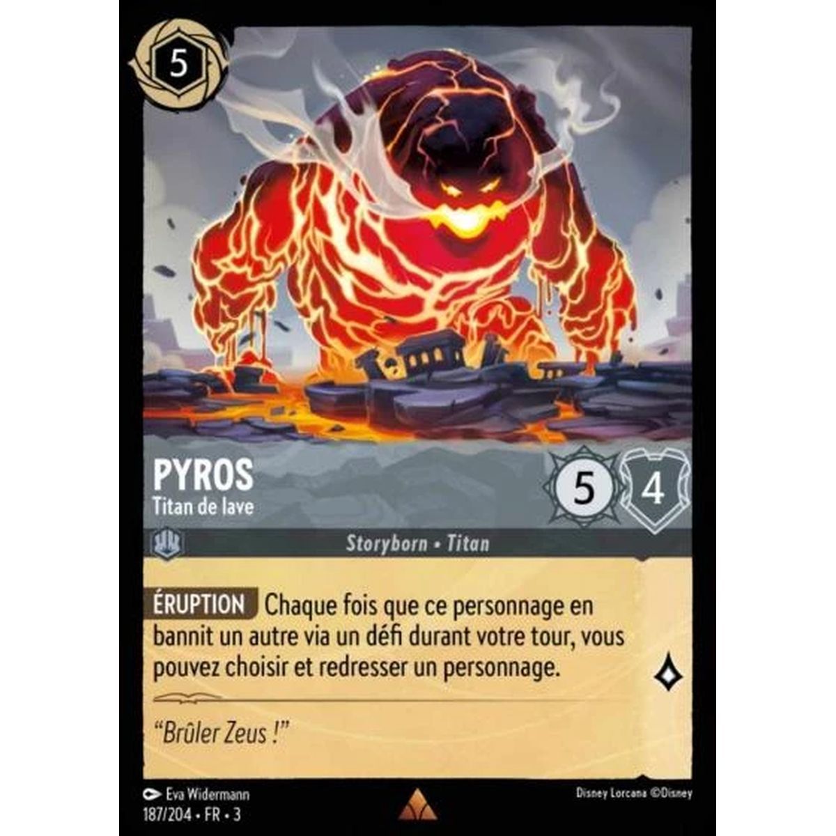 Item Pyros, Titan de lave - 187/204 - ITI - Les Terres d'Encres - Brillante - Premium - Français