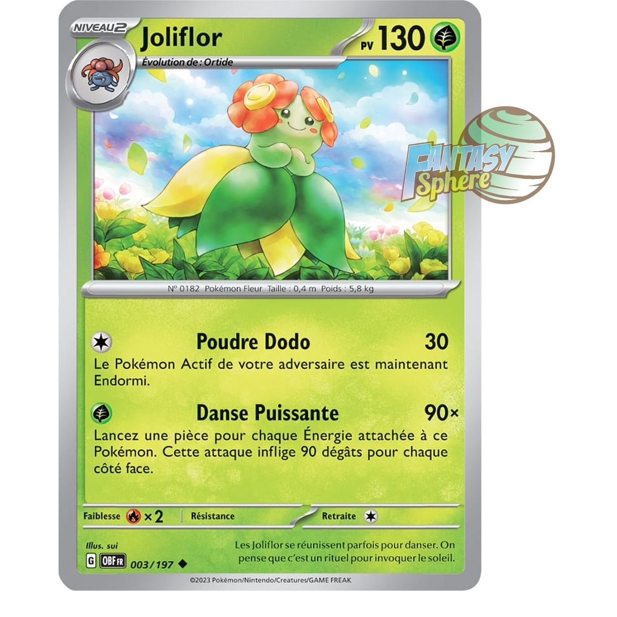 Item Joliflor - Peu Commune 3/197 - Ecarlate et Violet Flammes Obsidiennes