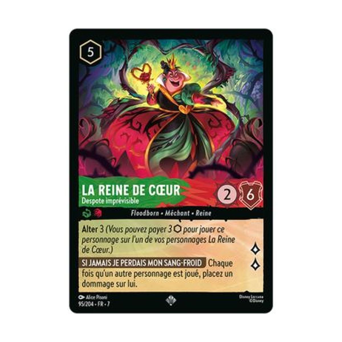 Item La Reine de Cœur, Despote imprévisible - 95/204 - ARI - L'Ile d'Archazia - Brillante - Français