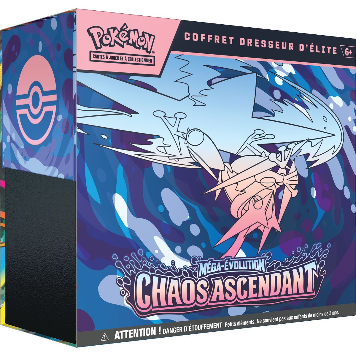 Lot - 1 ETB Méga-Évolution : Chaos Ascendant [ME04] + 1 Protection ETB Pokémon Plastique Semi-Rigide